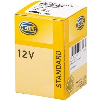 Imagem de HELLA 8GA 007 997 131 Lâmpada, quadro dos instrumentos 12 1,3 Lâmpada de casquilho BX8.4d Halogéneo