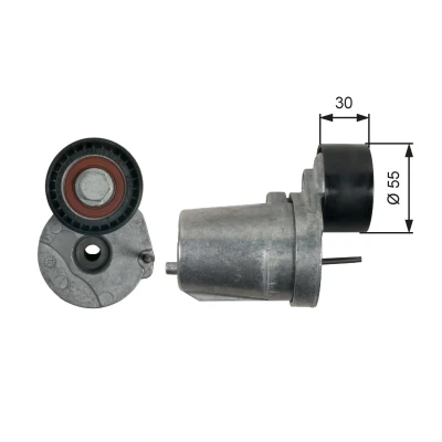 Imagem de GATES T39226 Polia Tensora FleetRunner Micro V Stretch Fit BMW: 5 Touring, Sedan, X3