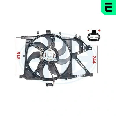 Imagem de ERA 352128 Ventilador de Radiador 385 12 OPEL: Corsa C Hatchback, С Van