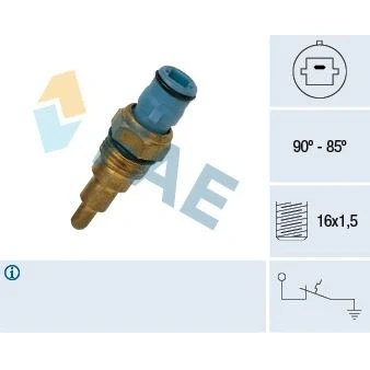 Imagem de Interruptor de temperatura, ventilador do radiador FAE 37660