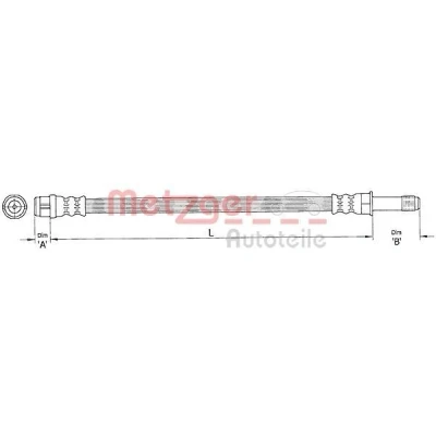 Imagem de METZGER 4110363 Mangueira de Travão 195