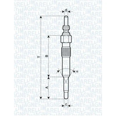 Imagem de MAGNETI MARELLI 062900028304 Vela incandescente 11V 10A M10X1 VOLKSWAGEN: GOLF 4, 3, TRANSPORTER 4 Bus, SEAT: Ibiza 2, Leon I Hatchback