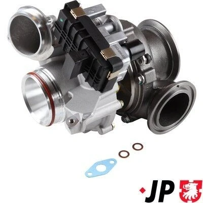 Imagem de JP GROUP 1417406500 Turbocompressor accionado pelos gases de escape com juntas BMW: 5 Sedan, X3, 4 Coupe