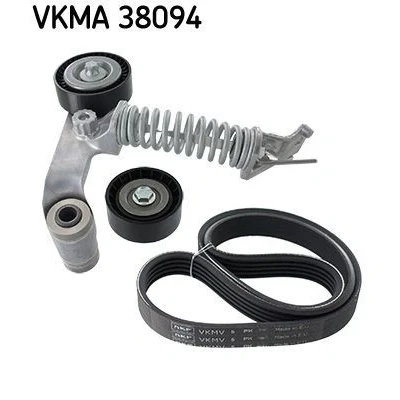 Imagem de SKF VKMA 38094 Jogo de correias trapezoidais estriadas MERCEDES BENZ: Classe A