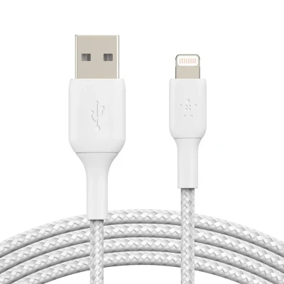 Imagem de Belkin Boost Charge Lightning Cabo Braided 0,15 Metros Branco