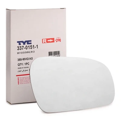 Imagem de TYC 337 0151 1 Vidro Espelho à direita VOLKSWAGEN: Fox Hatchback