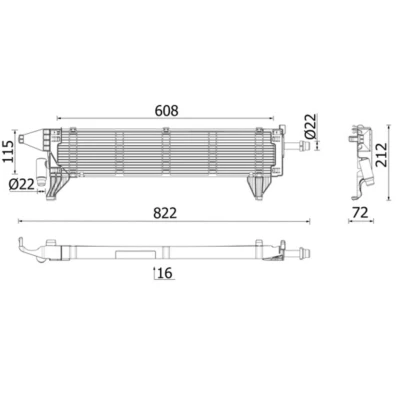 Imagem de Radiador, arrefecimento do motor BEHR MAHLE CR 2636 000P