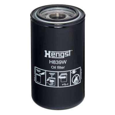 Imagem de HENGST FILTER H839W Filtro de óleo 1 1/8 16UN aparafusado