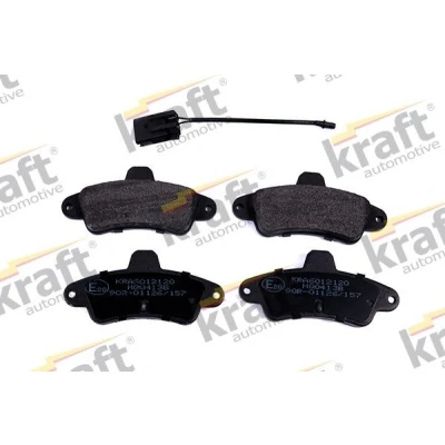 Imagem de KRAFT 6012120 Jogo de pastilhas para travão disco Eixo traseiro incl. contacto aviso desgaste FORD: MONDEO 1 Kombi, 1, 2 Kombi