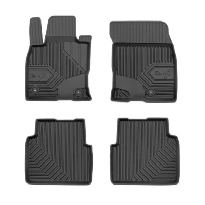 Imagem de FROGUM No. 77 77425057 Conjunto de tapete chão TPE (elastómero termoplástico) à frente e atrás 4 preto medida FORD: Kuga Mk3