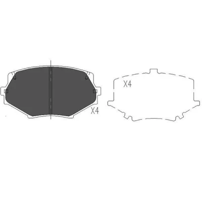 Imagem de KAVO PARTS KBP 4527 Jogo de pastilhas para travão disco com avisador sonoro desgaste MAZDA: MX 5 2, I, 3