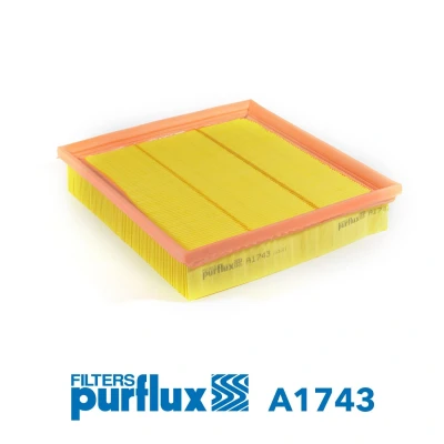 Imagem de PURFLUX A1743 Filtro de ar 51 228 250 Cartucho filtrante MG: ZT Sedan, T Carrinha, ROVER: 75
