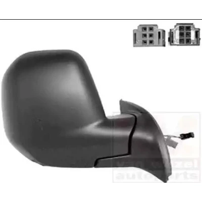 Imagem de Espelho retrovisor Van Wezel 0905828 à direita com subcapa completo, convexo, para regulação eléctrica dos espelhos, dobrável electricamente,
