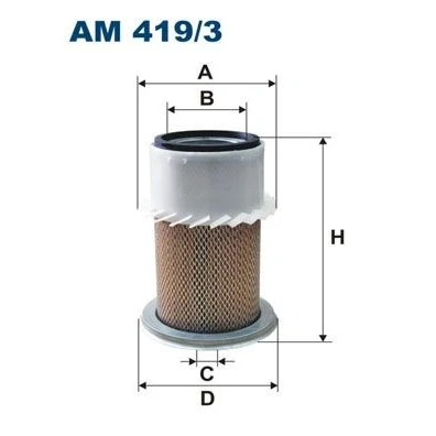Imagem de FILTRON AM 419/3 Filtro de ar 294 195 Cartucho filtrante
