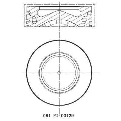 Imagem de Êmbolo MAHLE ORIGINAL 081 PI 00129 000