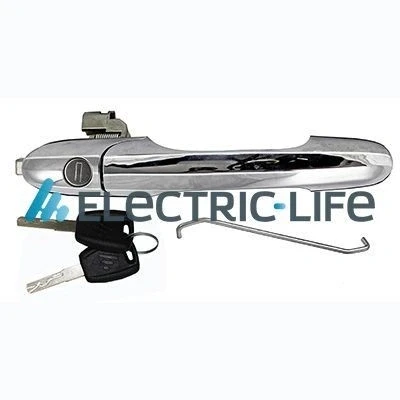 Imagem de ELECTRIC LIFE ZR80606 Puxadores de Porta à direita com chave cromado FIAT: 500 Hatchback, C Cabrio, ABARTH: 500C / 595C 695C Cabrio