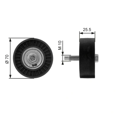 Imagem de GATES FleetRunner Micro V Kit T36199 Polia de Desvio FORD: Focus Mk1 Hatchback, Carrinha