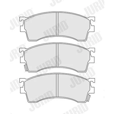 Imagem de JURID 572434J Jogo de pastilhas para travão disco com avisador sonoro desgaste sem acessórios MAZDA: 323 F 6, 626 V SW, FAMILIA 6