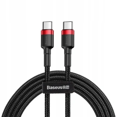 Imagem de Baseus Cafule Cabo USB Tipo C para Carga Rápida 3.0 Power Delivery 2.0 60W 1m Preto