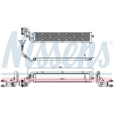 Imagem de NISSENS 606268 Radiador, arrefecimento do motor Alumínio 551 82 16 Aletas de refrigeração soldadas VOLKSWAGEN: Golf 7, Passat B8 Variant
