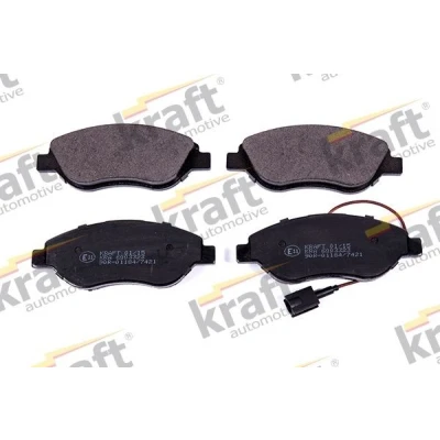 Imagem de KRAFT 6003323 Jogo de pastilhas para travão disco Eixo dianteiro incl. contacto aviso desgaste FIAT: BRAVO 2, Stilo Hatchback