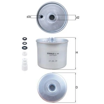 Imagem de MAHLE ORIGINAL KL 468 Filtro de Combustível dos tubos 14 6,7 LAND ROVER: Freelander I SUV, SUV Cabrio