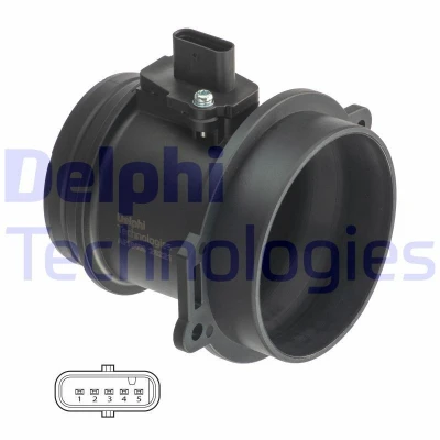 Imagem de DELPHI AF10406 12B1 Medidor de massa ar AUDI: A4 B8 Sedan, A6 C6 Avant, A5 Cabrio, VOLKSWAGEN: Touareg II, I