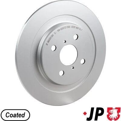 Imagem de JP GROUP 4863201300 Disco de travão Eixo traseiro 278 9 4 cheio revestido TOYOTA: Yaris II Hatchback, III Hatchback