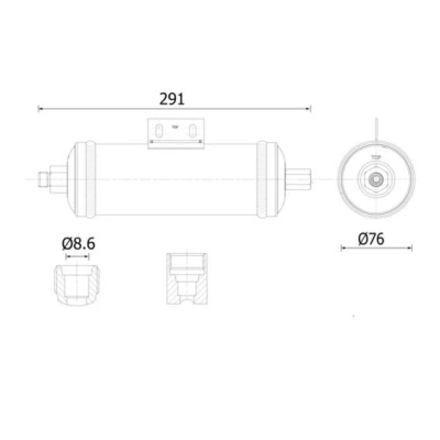 Imagem de Secador, ar condicionado MAHLE ORIGINAL AD 325 000S