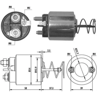 Imagem de Interruptor de solenoide, motor arranque MAGNETI MARELLI 940113050371