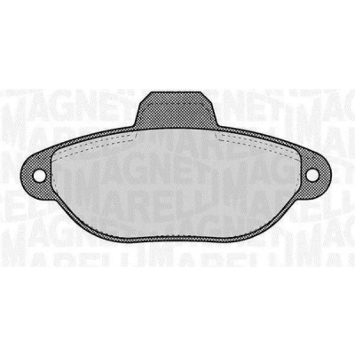 Imagem de MAGNETI MARELLI 363916060220 Jogo de pastilhas para travão disco preparado indicador aviso desgaste FIAT: Punto II Hatchback