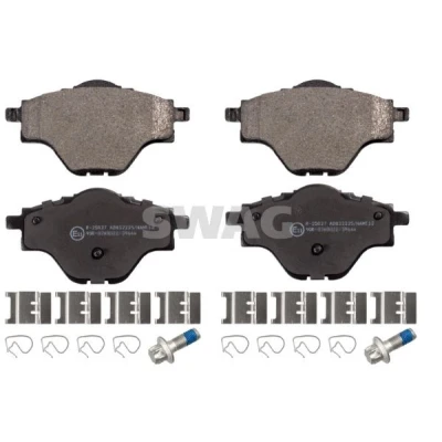 Imagem de SWAG 62 11 6242 Jogo de pastilhas para travão disco Eixo traseiro com material montagem PEUGEOT: 308 SW 2, II Hatchback, 3008 SUV