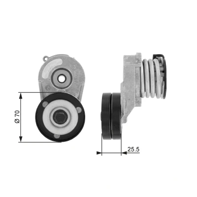 Imagem de GATES FleetRunner Micro V Kit T38432 Polia Tensora OPEL: Corsa C Hatchback, Astra H Caravan, Combo Van / Carrinha