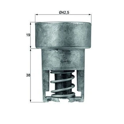 Imagem de MAHLE ORIGINAL TX 98 82 Termóstato, líquido de refrigeração 42,5 sem junta RENAULT: 4 Carrinha, TWINGO 1, CLIO VOLVO: 340 360 Hatchback