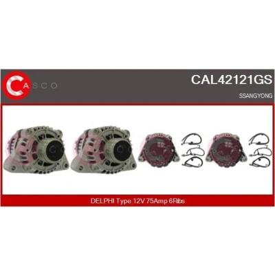 Imagem de CASCO CAL35166AS Alternador 12V 80A MITSUBISHI: L400 / Space Gear Minibus, PAJERO 2, L200 III Pick up