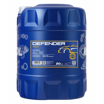 Imagem de Mannol Defender 10W 40 20l Óleo do motor MN7507 20 FIAT: Seicento / 600 Hatchback, Punto II Scudo I Van, OPEL: Frontera A Sport SUV Cabrio