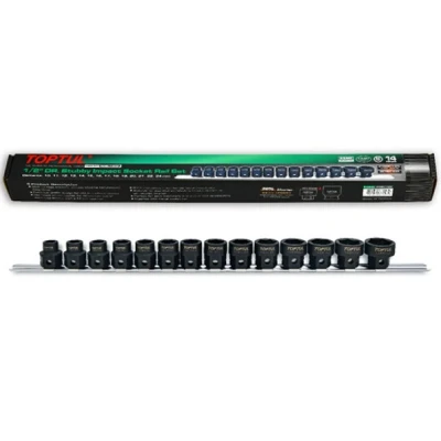 Imagem de TOPTUL GDBU1402 Conjunto de soquete 14 Aço cromo molibdénio
