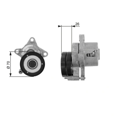 Imagem de GATES FleetRunner Micro V Kit T38283 Polia Tensora VOLKSWAGEN: GOLF 3, SEAT: Ibiza 2