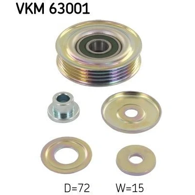Imagem de SKF VKM 63001 Polia de Desvio HONDA: CIVIC 6 Hatchback, Fastback, 5 Coupe