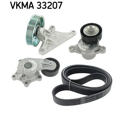 Imagem de SKF VKMA 33207 Jogo de correias trapezoidais estriadas CITROËN: Berlingo II Van, C3 II, PEUGEOT: Partner 208 I Hatchback