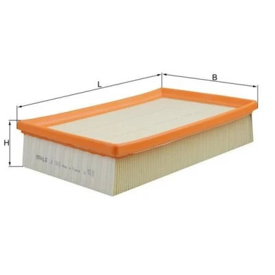 Imagem de MAHLE ORIGINAL LX 1803 Filtro de ar 56,9 173 266,0 Cartucho filtrante VOLVO: S40 II, V50, C30