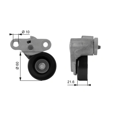 Imagem de GATES T38159 Polia Tensora FleetRunner Micro V Stretch Fit HUMMER: H2 SUV