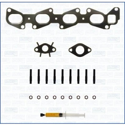 Imagem de AJUSA JTC11643 Kit de montagem, turbocompressor with studs, syringe oil com juntas instruções montagem