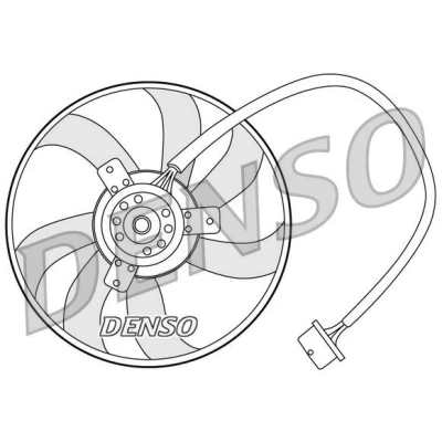 Imagem de DENSO DER32003 Ventilador de Radiador 290mm 200W VOLKSWAGEN: Golf 4, Bora Sedan, AUDI: A3 Hatchback, SKODA: Fabia 1 Combi, I Sedan