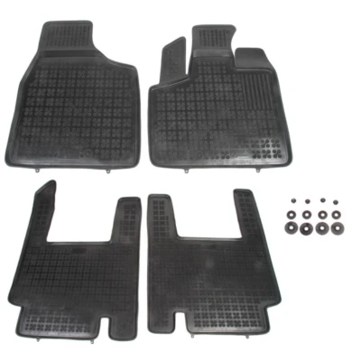 Imagem de REZAW PLAST 203701A Conjunto de tapete chão Borracha à frente e atrás preto