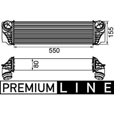 Imagem de MAHLE ORIGINAL CI 184 000P Intercooler