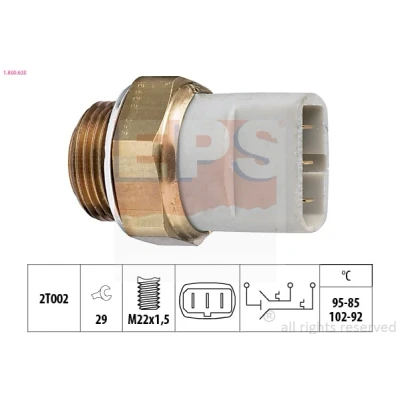 Imagem de EPS 1.850.635 Interruptor de temperatura, ventilador do radiador M22x1,5 Made in Italy OE Equivalent VOLKSWAGEN: Polo II Coupe, GOLF 3, 2