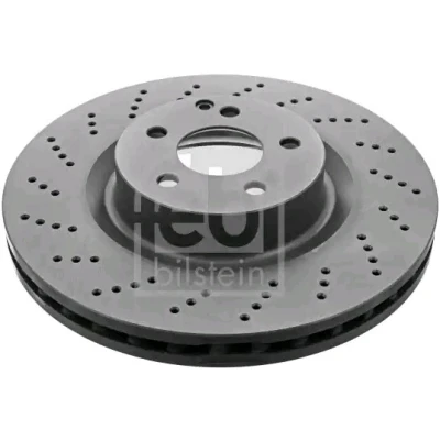 Imagem de FEBI BILSTEIN 44007 Disco de travão Eixo dianteiro 344 32 5 112 perfurado/ventilado revestido alto carbono MERCEDES BENZ: Classe E Sedan