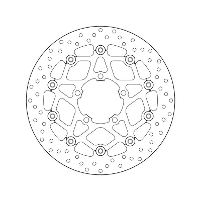 Imagem de BREMBO disco de travão Serie Oro à frente 310mm 4,5, 4.5mm 5 perfurado, duas peças, flutuante 78B40869 Discos