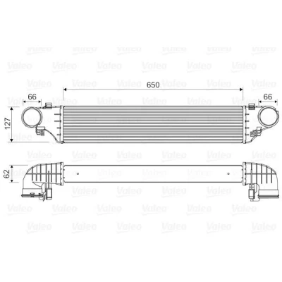 Imagem de VALEO 818552 Intercooler sem válvula de recirculação dos gases escape MERCEDES BENZ: Classe C T modell, Sedan